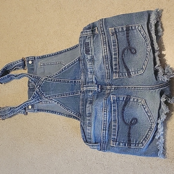 JUSTICE DENIM OVERALLS (SLIM 7) - Picture 3 of 5